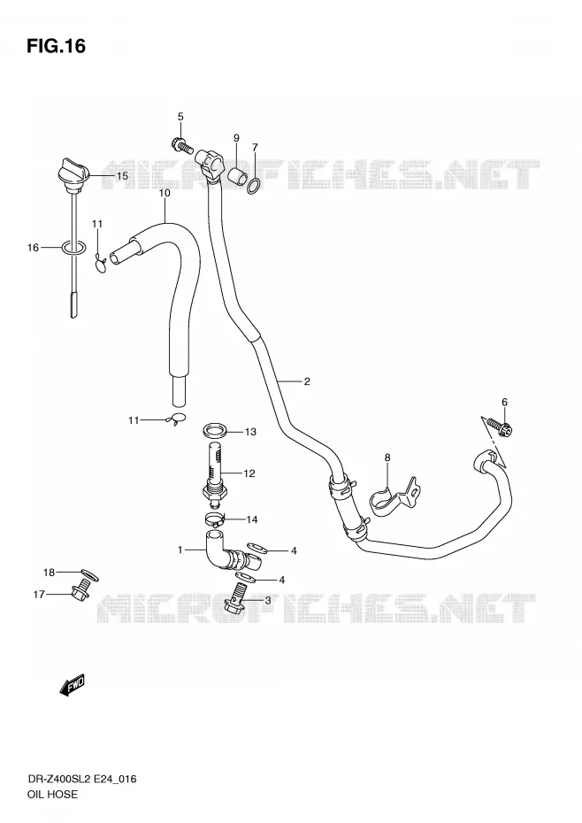 DURITE D'HUILE Suzuki MOTO 400 DR-Z 2012  DR-Z400SL2(E24)