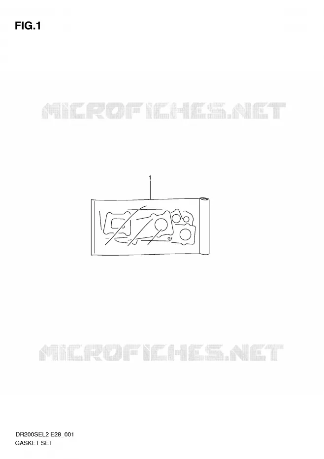 KIT JOINTS Suzuki MOTO 200 DR 2012  DR200SEL2(E28)