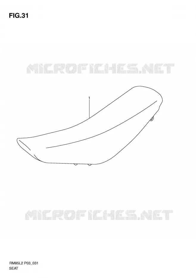 SELLE Suzuki MOTO 85 RM 2012  RM85L2(P03)