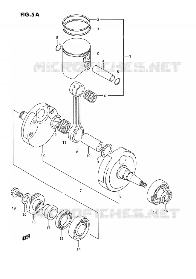 VILEBREQUIN (MODELE R/S) Suzuki MOTO 250 RM-250 1995  RM250S(E3)