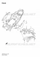 GARDE BOUE ARRIERE (GSR750AL2 E21) pour Suzuki GSR 750 2012