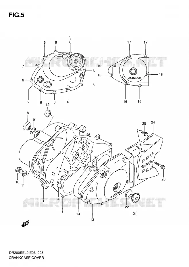 CARTER Suzuki MOTO 200 DR 2012  DR200SEL2(E28)