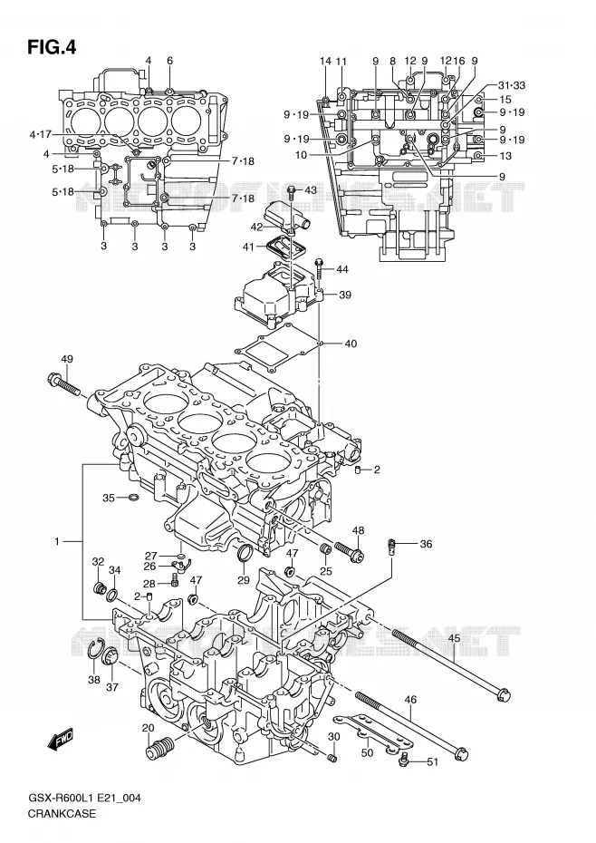CARTER Suzuki MOTO 600 GSX-R 2011  GSX-R600UFL1(E21)