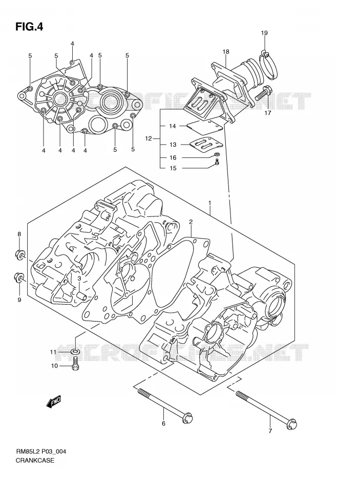 CARTER Suzuki MOTO 85 RM 2012  RM85LL2(P03)