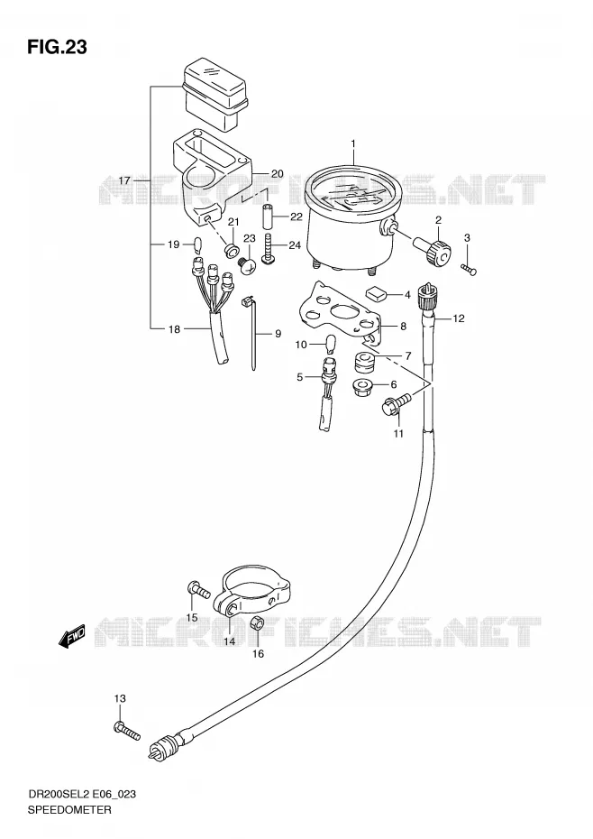 COMPTEUR Suzuki MOTO 200 DR 2012  DR200SEL2(E06)