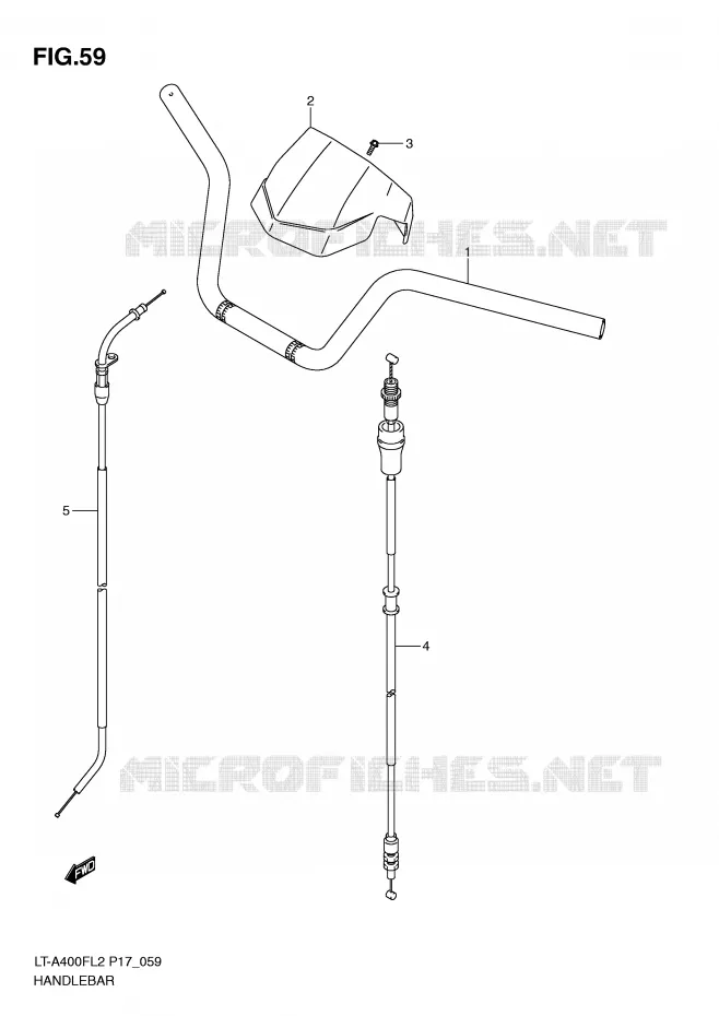 GUIDON Suzuki QUAD 400 KINGQUAD 2012  LT-A400FL2(P17)