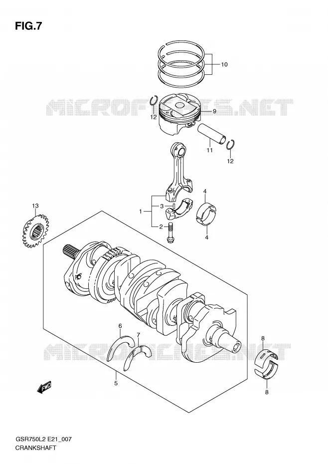 VILEBREQUIN Suzuki MOTO 750 GSR 2012  GSR750AL2(E21)
