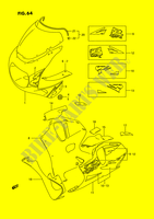 CARENAGES   ETIQUETTES (MODELE S M18,D5R) pour Suzuki GSX-R 750 1992