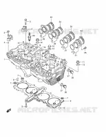 CULASSE MOTEUR/TRANSMISSION 1200 suzuki-moto BANDIT 2001 DP015845