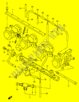 SYSTÈME D'INJECTION (MODELE W/X) pour Suzuki GSX-R 750 1999
