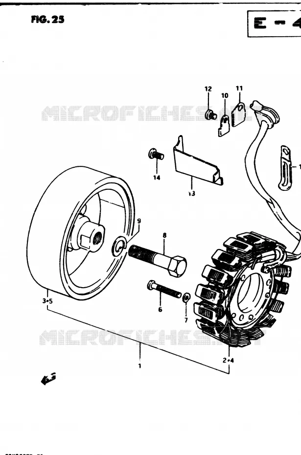 ALTERNATEUR Suzuki MOTO 250 GSX 1982  GSX250ESZ(Z/D)
