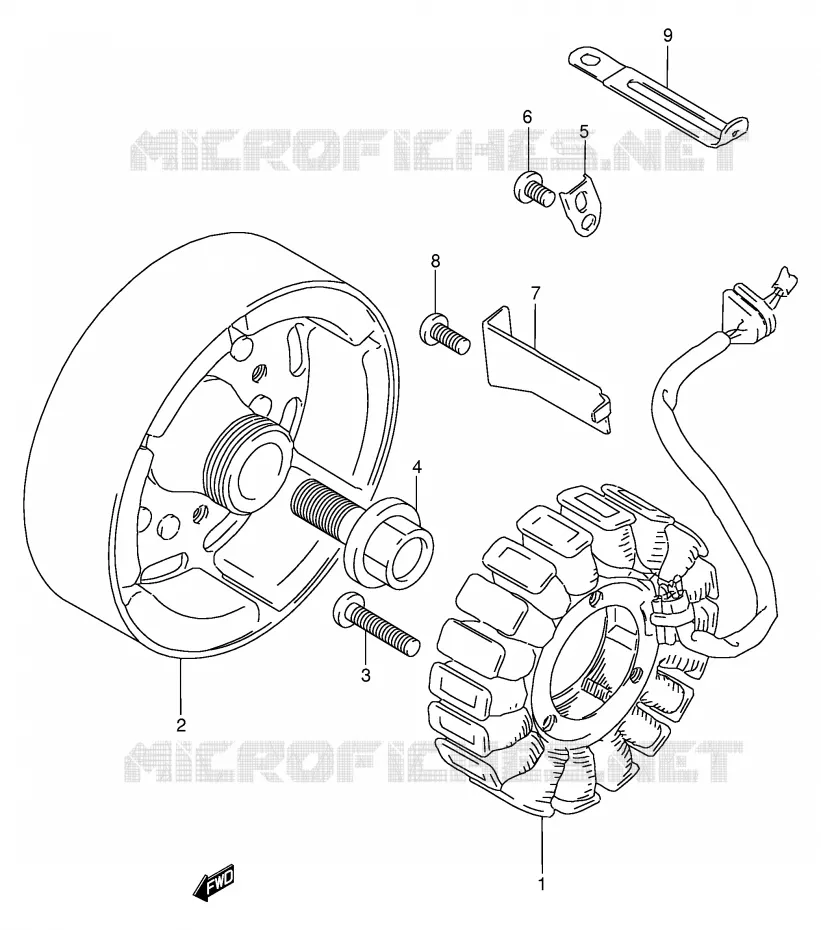 ALTERNATEUR Suzuki MOTO 250 GSX 1997  GSX250FV(E24)