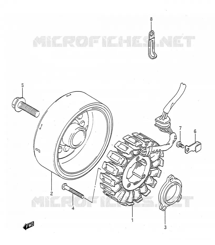 ALTERNATEUR Suzuki MOTO 400 BANDIT-N 1992  GSF400N(E28)