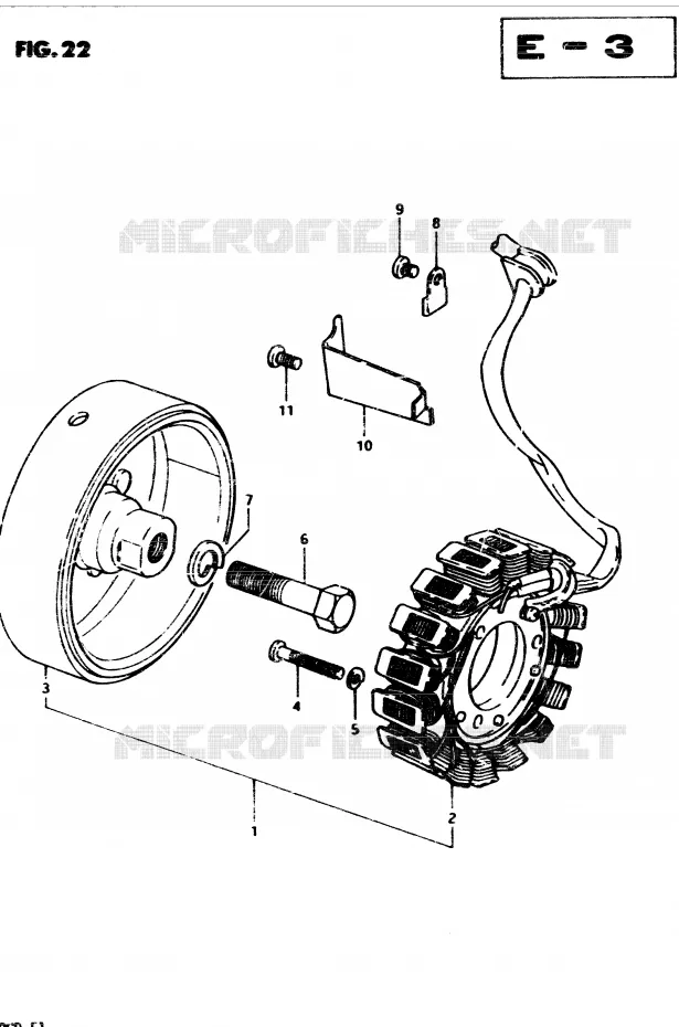 ALTERNATEUR Suzuki MOTO 850 GS 1983  GS850GD(E1)