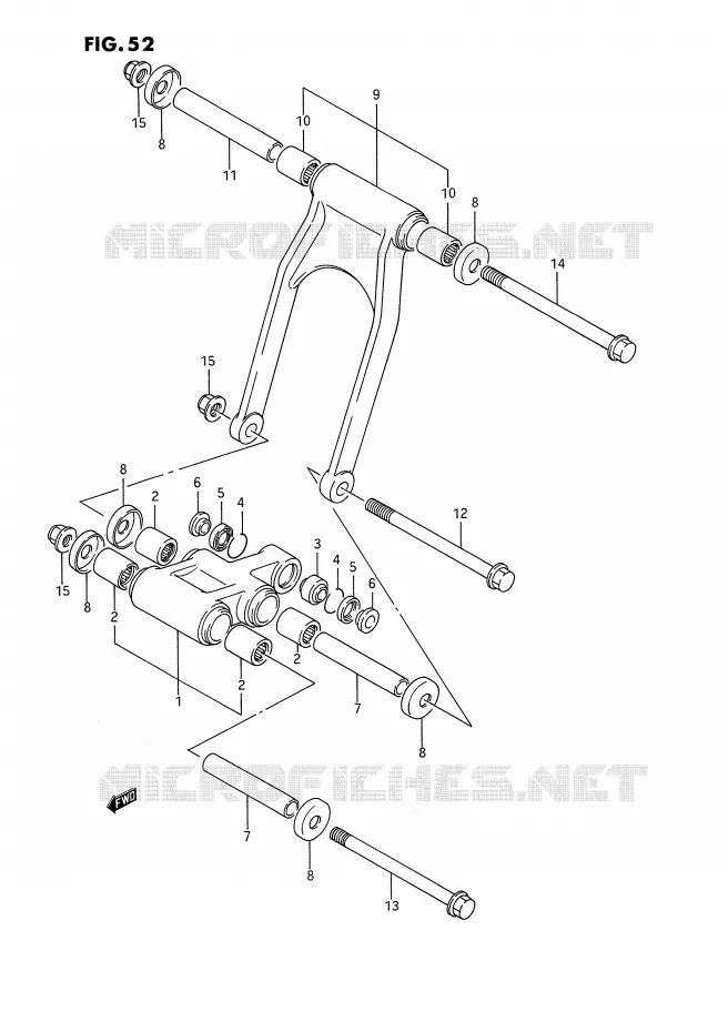 BIELLETTE DE SUSPENSION ARRIERE Suzuki MOTO 1100 GSX-F 1993  GSX1100FP(E2)
