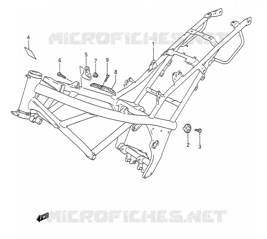 CADRE Suzuki MOTO 400 BANDIT-N 1992  GSF400N(E28)
