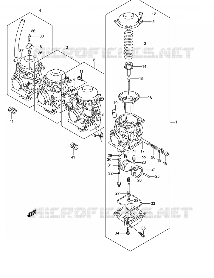 CARBURATEUR (MODELE K4) Suzuki MOTO 600 BANDIT 2000  GSF600Y(E2)