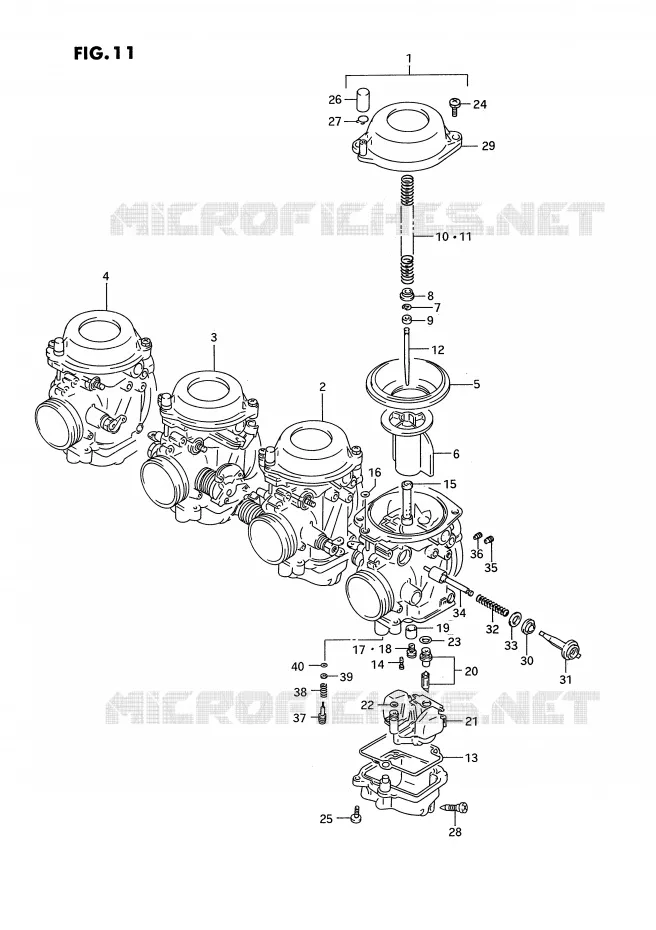 CARBURATEUR (MODELE N/P) Suzuki MOTO 750 GSX-R 1994  GSX-R750WR(E2)