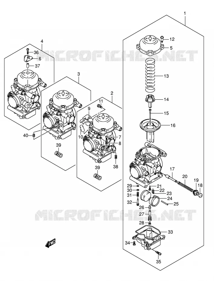 CARBURATEUR Suzuki MOTO 650 BANDIT 2006  GSF650SAK6(E2)