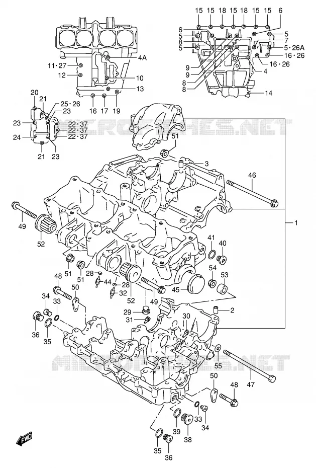 CARTER Suzuki MOTO 1100 GSX-R 1996  GSX-R1100WT(E2)