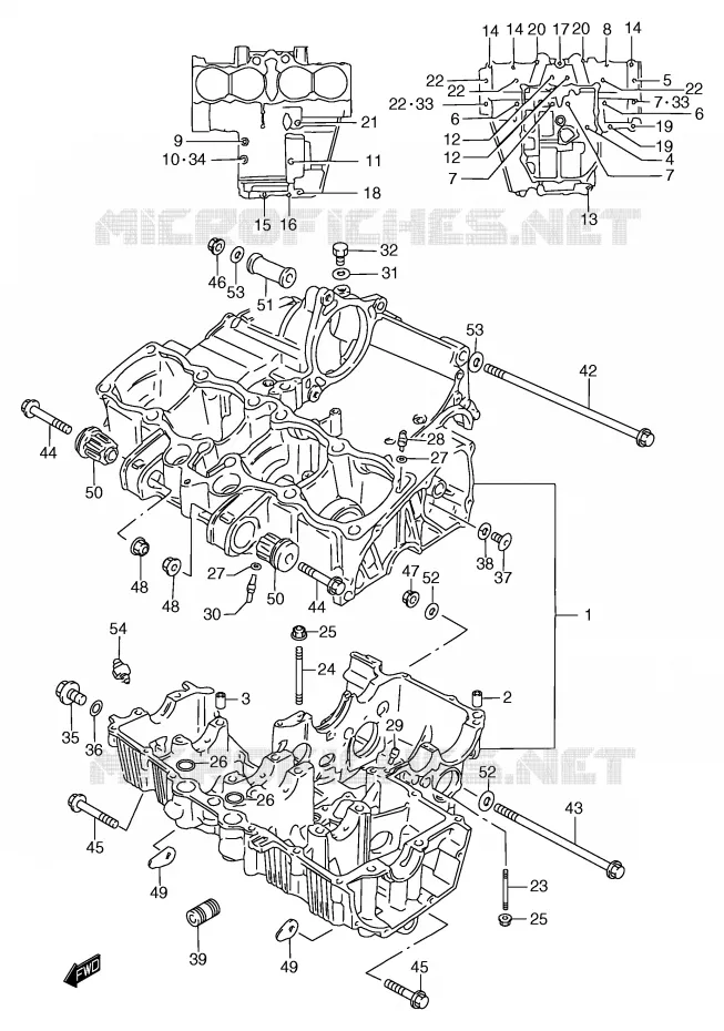 CARTER Suzuki MOTO 1200 BANDIT 1998  GSF1200SW(E2)