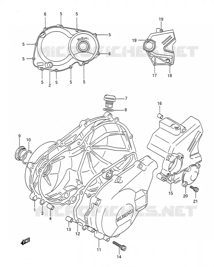 CARTER Suzuki MOTO 400 BANDIT-N 1993  GSF400P(E28)