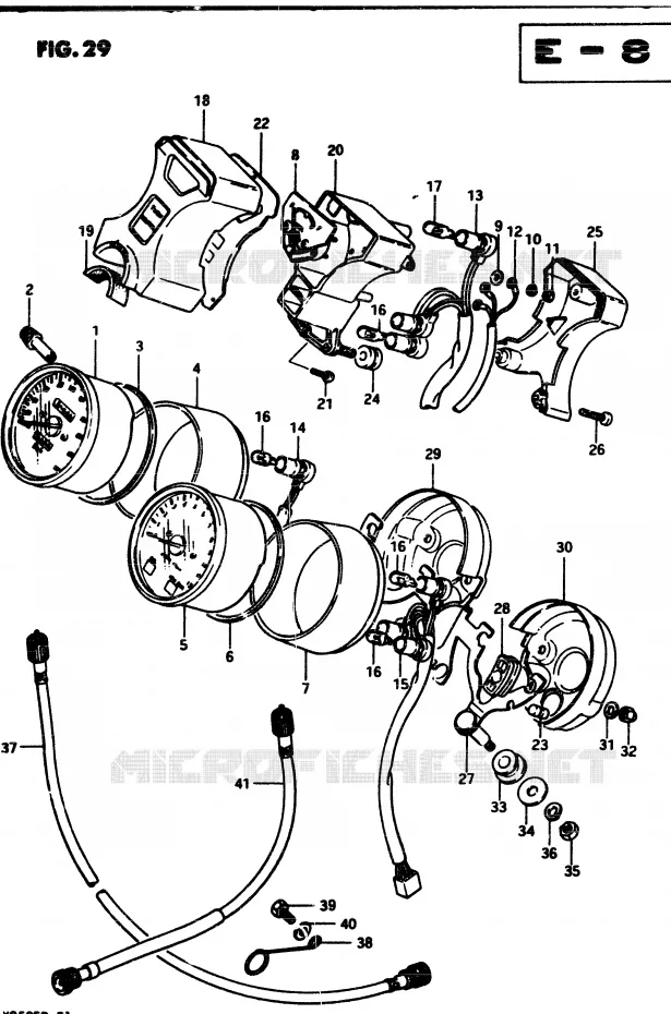 COMPTEUR (MODELE Z) Suzuki MOTO 250 GSX 1982  GSX250ESZ(Z/D)
