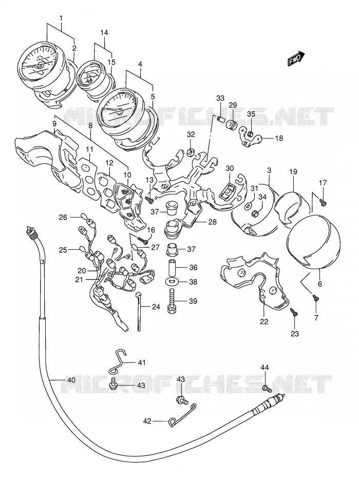 COMPTEUR Suzuki MOTO 1200 BANDIT 1997  GSF1200SAV(E28)