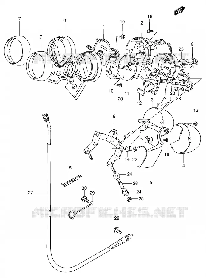 COMPTEUR Suzuki MOTO 250 BANDIT 2000  GSF250VY(E24)