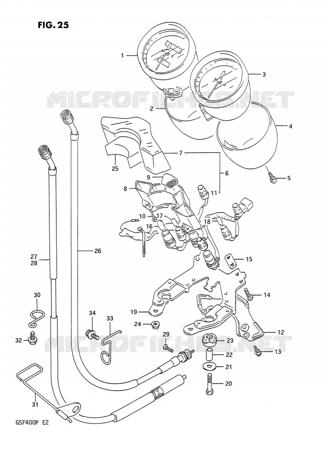 COMPTEUR Suzuki MOTO 400 BANDIT 1991  GSF400M(E2)