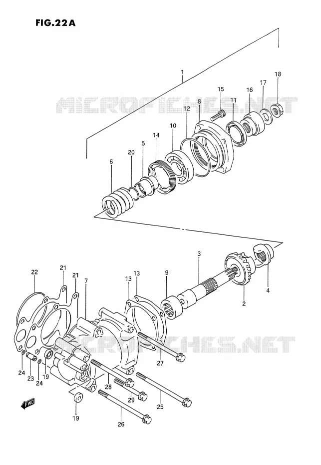 COUPLE CONIQUE (MODELE N/P/R) Suzuki MOTO 1100 GSX-G 1991  GSX1100GM(E2)