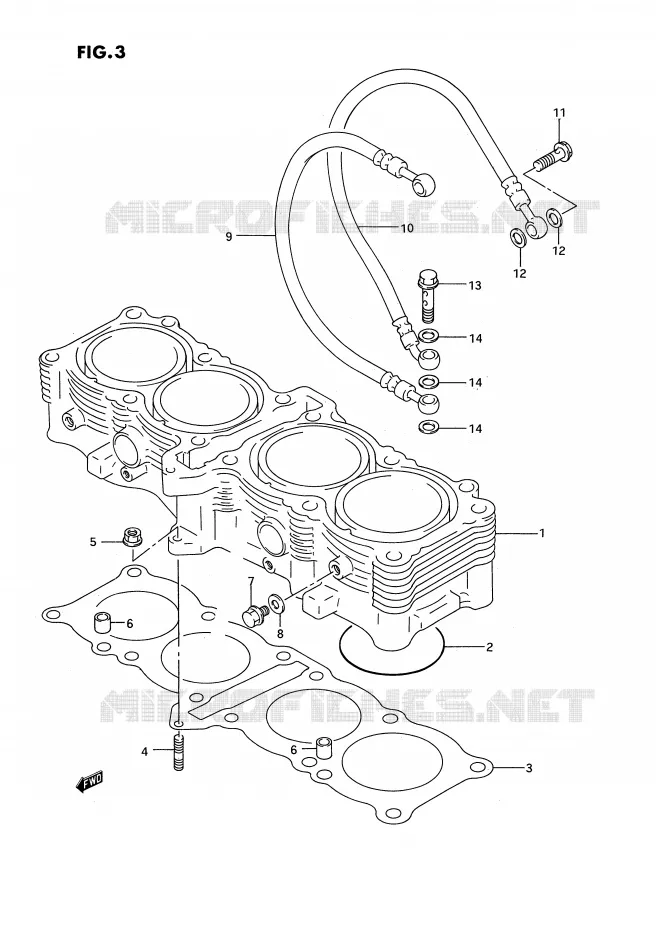 CYLINDRE Suzuki MOTO 750 GSX-R 1993  GSX-R750WP(E2)