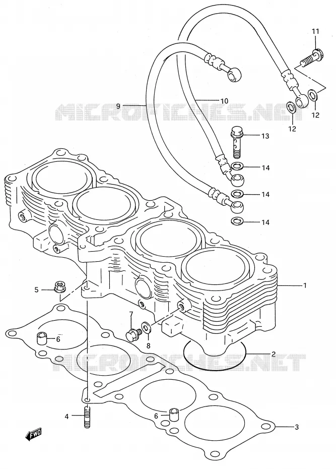 CYLINDRE Suzuki MOTO 750 GSX-R 1995  GSX-R750WS(E28)