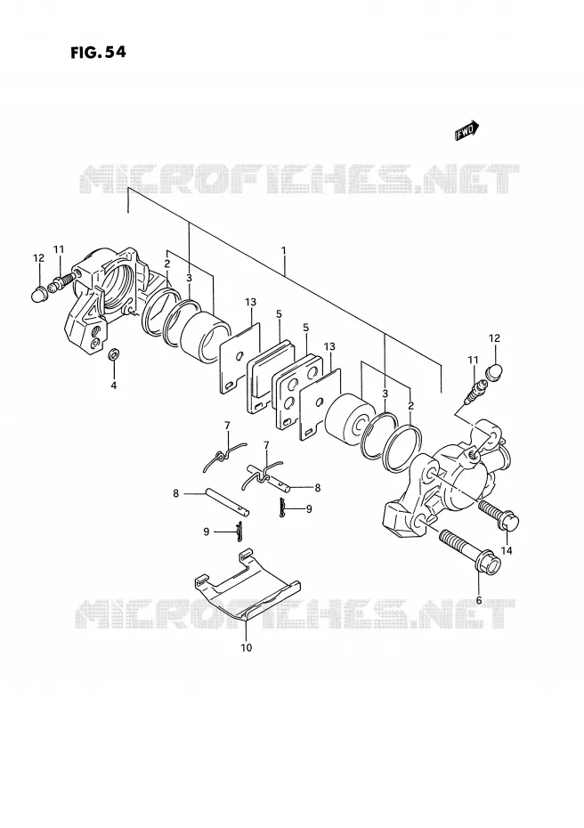 ETRIER DE FREIN ARRIERE (MODELE N/P) Suzuki MOTO 750 GSX-R 1993  GSX-R750WP(E2)