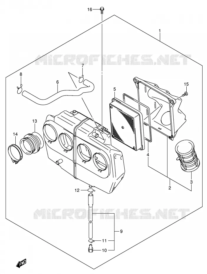 FILTRE A AIR Suzuki MOTO 650 BANDIT 2006  GSF650SK6(E2)