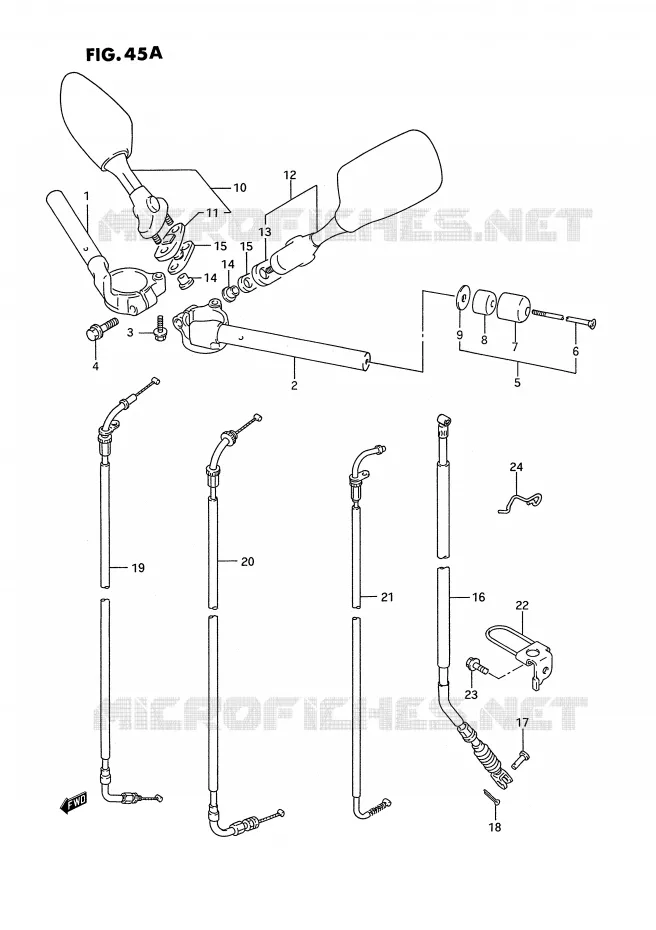 GUIDON (MODELE R/S) Suzuki MOTO 750 GSX-R 1995  GSX-R750WS(E2)