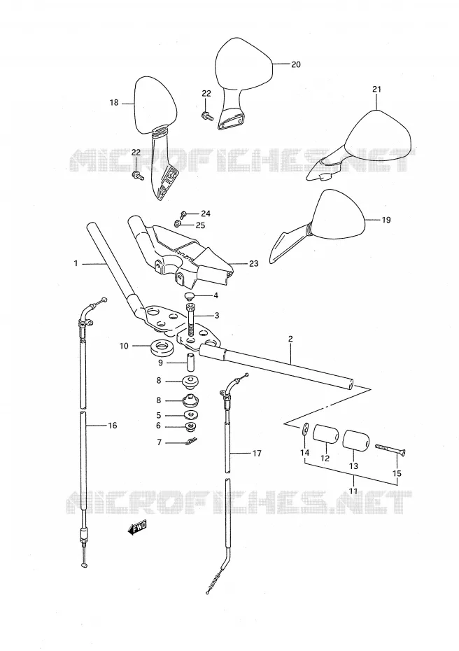GUIDON Suzuki MOTO 1100 GSX-F 1991  GSX1100FM(E28)