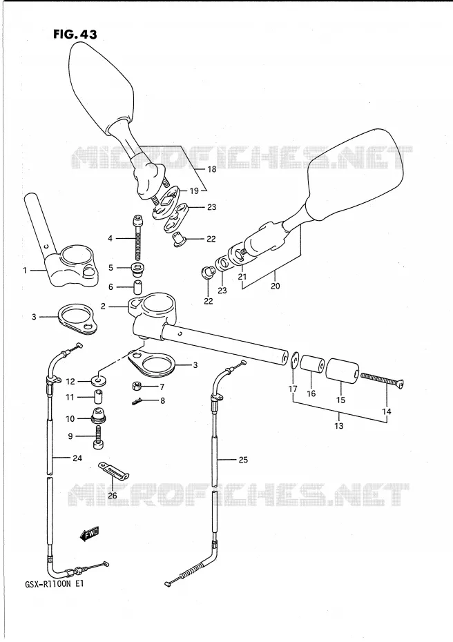 GUIDON Suzuki MOTO 1100 GSX-R 1991  GSX-R1100M(E1)