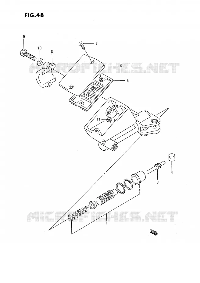 MAITRE CYLINDRE D'EMBRAYAGE Suzuki MOTO 1100 GSX-F 1994  GSX1100FR(E2)