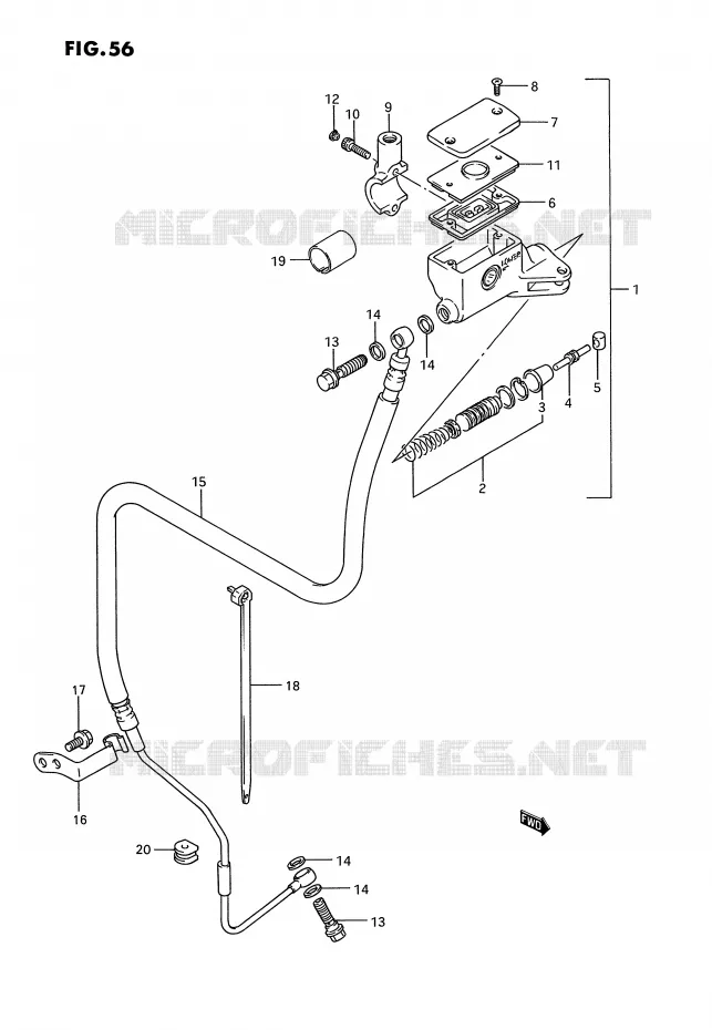 MAITRE CYLINDRE D'EMBRAYAGE Suzuki MOTO 1100 GSX-G 1994  GSX1100GR(E2)