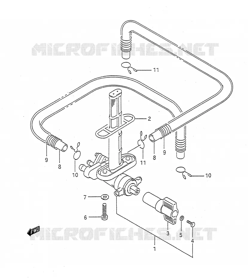 ROBINET D'ESSENCE Suzuki MOTO 750 GSX-R 1991  GSX-R750M(E28)