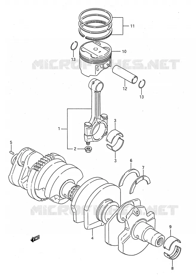 VILEBREQUIN Suzuki MOTO 1100 GSX-F 1991  GSX1100FM(E28)