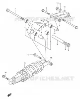 BIELLETTE DE SUSPENSION ARRIERE (MODELE K1/K2) pour Suzuki BURGMAN 250 2000
