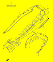 CARENAGES ARRIERE  (MODELE K3) pour Suzuki BURGMAN 400 2003