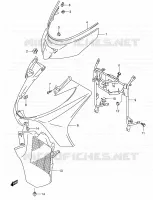 CARENAGES AVANT (MODELE K3/K4) pour Suzuki BURGMAN 400 2003