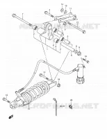 BIELLETTE D'AMORTISSEUR pour Suzuki BURGMAN 400 2004