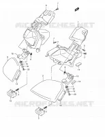 VIDE POCHE (MODELE K4/K5/K6) pour Suzuki BURGMAN 400 2006