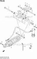 BIELLETTE D'AMORTISSEUR pour Suzuki BURGMAN 400 2006