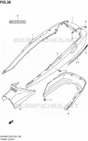 CARENAGES ARRIERE  (MODELE K3) pour Suzuki BURGMAN 400 2006