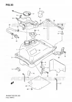 RESERVOIR D'ESSENCE pour Suzuki BURGMAN 400 2008